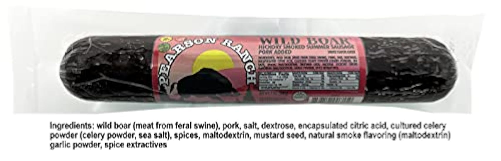 Pearson Ranch Game Meat Summer Sausage Variety Pack of 5 – Elk, Buffalo, Venison, Wild Boar, & Fender Blend (rabbit, alligator, venison, elk, buffalo, beef, pork, & wild boar) Exotic Meat Summer Sausage Pack, Gluten-Free, MSG-Free 826651270