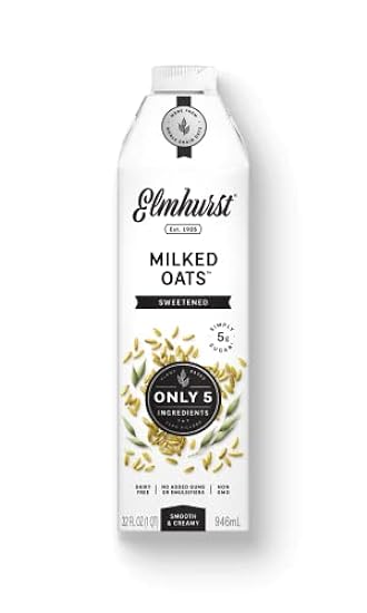 Elmhurst 1925 Milked Oats Sweetened Oat Milk, Dairy Fre
