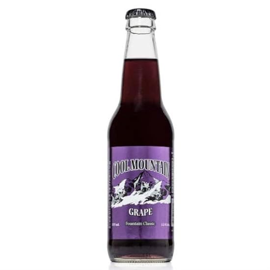 Cool Mountain Grape Soda - 12 oz (24 Glass Bottles) 505