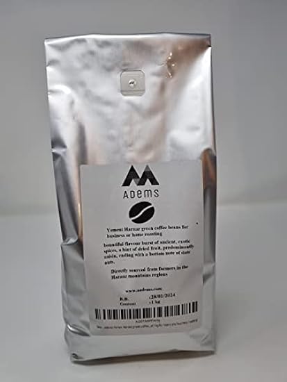 Adems Yemen Haraaz green coffee beans premium unroasted