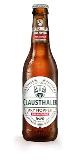 Clausthaler Dry Hopped (Pack of 24) Non Alcoholic Malt Beverage, 12 Oz 24 Individual NA Beer Bottles 321014718