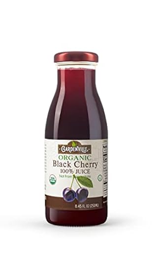 Gardenville Organic Black Cherry Juice (Pack of 12), US