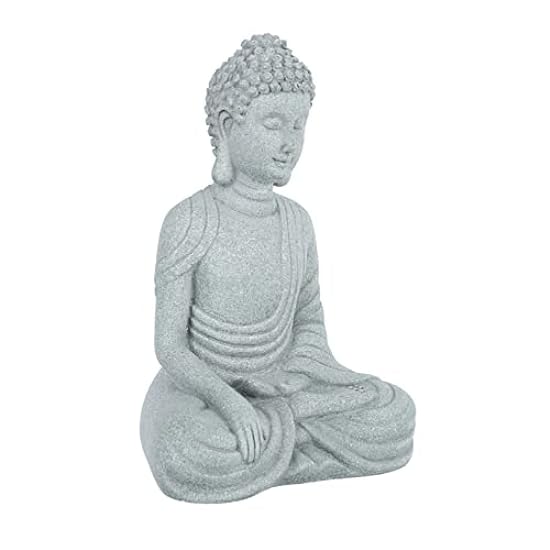 Alipis 3 Pcs Buddha Statue Ornament Sandstone Desktop O