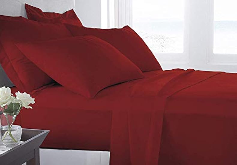 4 Piece Bed Sheets Set, Hotel Luxury 600 TC Platinum Collection Bedding Set, 15