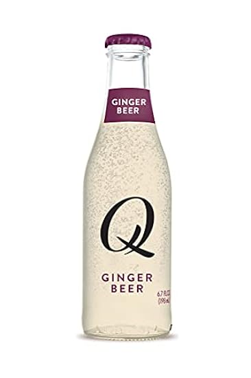 Q Mixers Premium Ginger Beer: Real Ingredients & Less Sweet , 6.7 Fl oz each, 24 Bottles 809117135