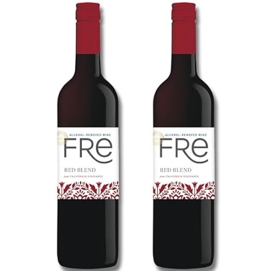 Sutter Home Fre Red Blend Non-Alcoholic Red Wine Experience Bundle with Phone Grip, Seasonal Wine Pairings & Recipes, 750ML btls, 2-Pack 322810639