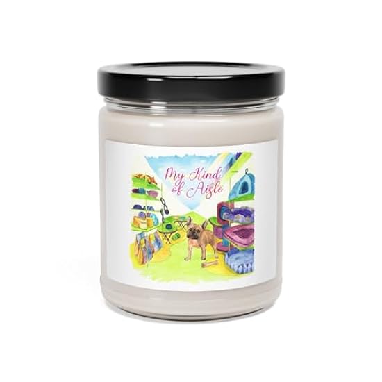 Empowerment Scented Candle, French Bulldog, Inspiring W