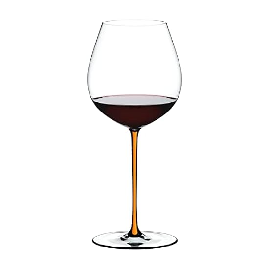 RIEDEL 4900/07O Red Wine Glass, Fatto A Mano, Old World Pinot Noir, Orange, 23.7 fl oz (705 ml) 254389947