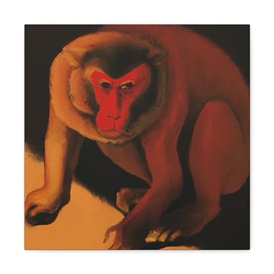 Monkeys amidst Neoclassicism - Canvas 16″ x 16″ / Premi
