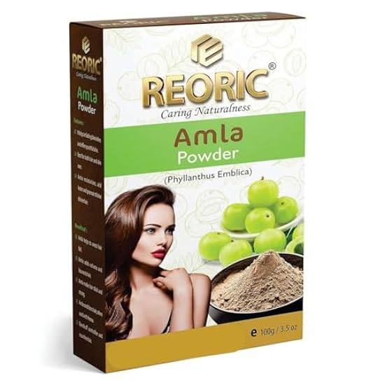 SEJU Organic.Amla Indian Gooseberry Powder for Hair and skin |amla powder for hair growth organic |indian gooseberry amla - 100g, Pack of 1 469172277