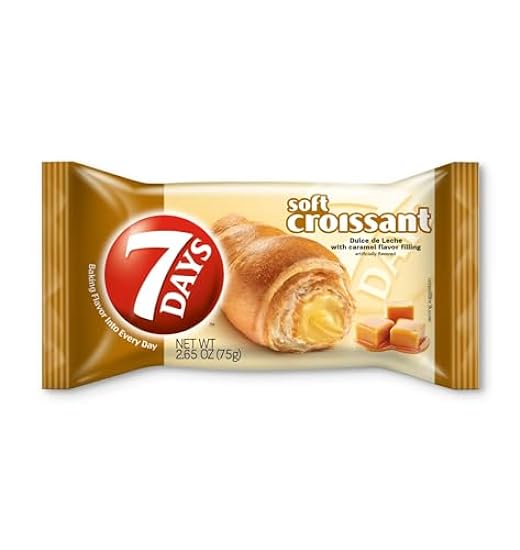 7Days Soft Croissant, Caramel (Pack of 12) 473359083