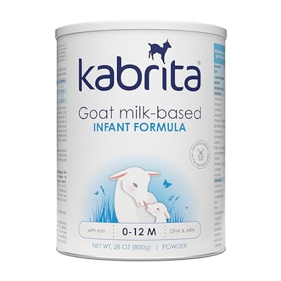 Kabrita Goat Milk-Based Infant Formula – 28oz – Pack of 1 – Natural, Gentle Baby Formula – European, Non-GMO – Ages 0-12 Months 746897821