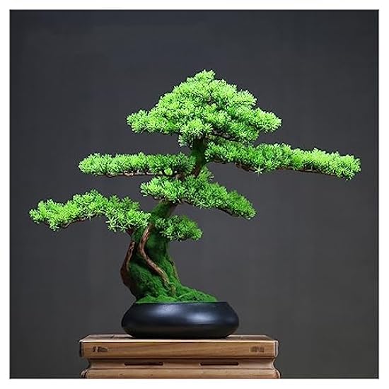 Fake Bonsai Tree Zen Juniper Bonsai Plant,Large Green S