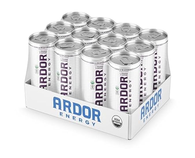 ARDOR ENERGY Sparkling Water Vanilla Blackberry 12 pack