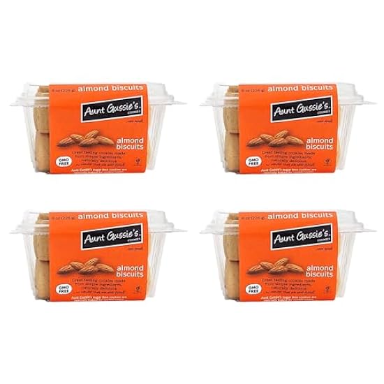 Aunt Gussie´s - Sugar Free Almond Biscuits - 4 pac