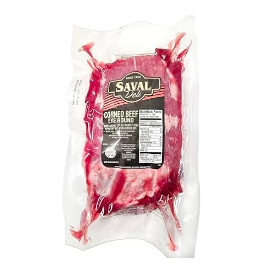 Saval Deli | Corned Beef Brisket, Eye Round | Gluten Free | 3 pound avg. pack 156286363