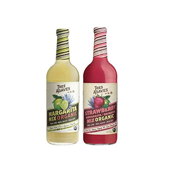 Tres Agaves Lime and Strawberry Margarita Mix 2 Pack 724475249