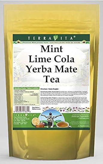 Mint Lime Cola Yerba Mate Tea (25 tea bags, ZIN: 569010