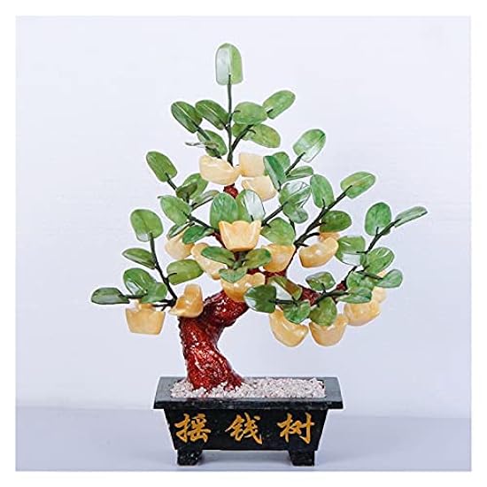 Artificial Bonsai Tree Natural Topaz Trees Gemstone Crystal Bonsai Fortune Money Tree for Good Luck Wealth and Prosperity-Home Office Decor Spiritual Gift Simulation Bonsai Trees ESBANT 378078582