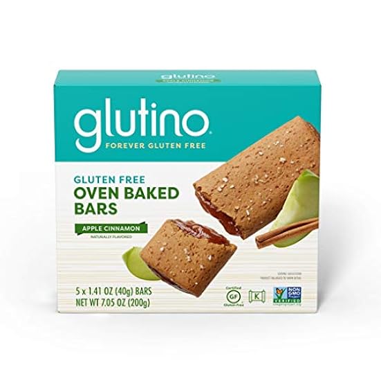 Glutino Gluten Free Oven Baked bar, Apple Cinnamon, Nat