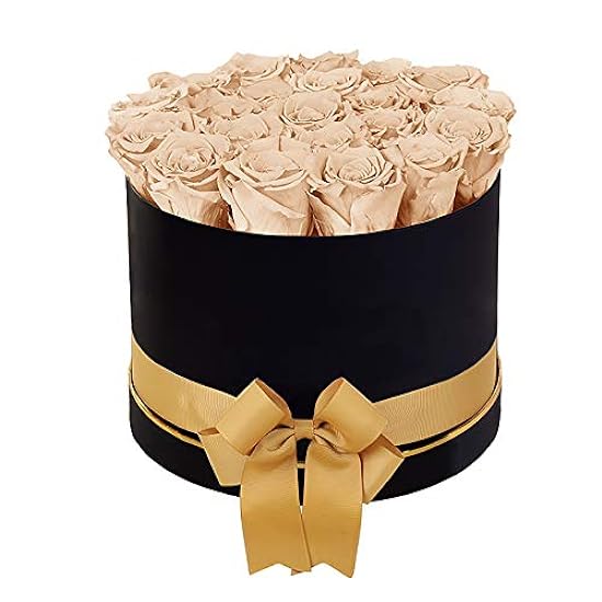 GIFTS PLAZA (D) Luxury Long Lasting Roses in a Black Bo