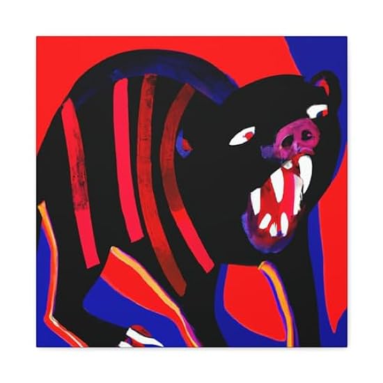 Furious Tasmanian Devil - Canvas 20″ x 20″ / Premium Gallery Wraps (1.25″) 523626196