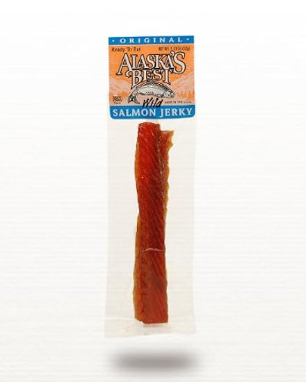 Wild Salmon Jerky 1 oz. Stick - Original (24 Sticks) 28