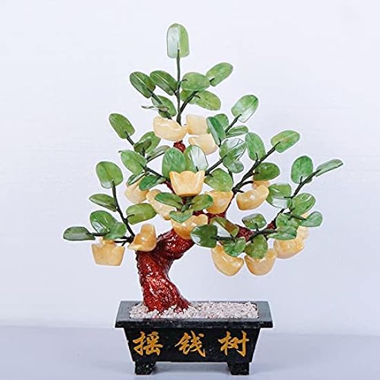 Artificial Bonsai Tree Natural Topaz Trees Gemstone Crystal Bonsai Fortune Money Tree for Good Luck Wealth and Prosperity-Home Office Decor Spiritual Gift Simulation Bonsai Trees ESBANT 378078582