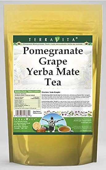 Pomegranate Grape Yerba Mate Tea (50 tea bags, ZIN: 565475) - 2 Pack 906874635