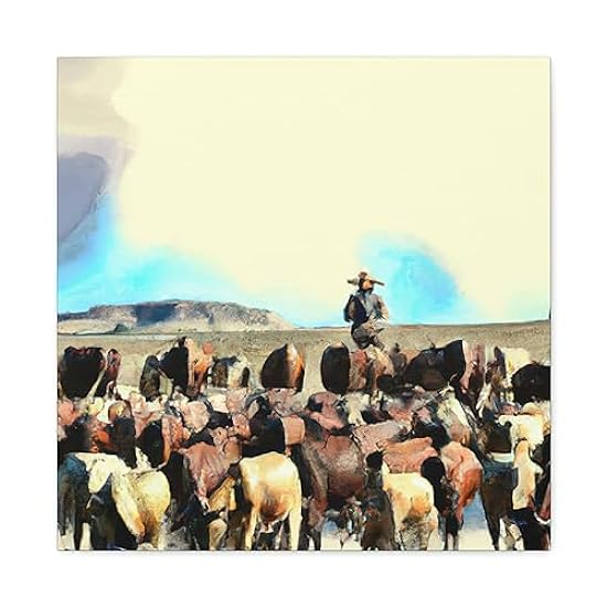 Herd of Contentment - Canvas 20″ x 20″ / Premium Galler
