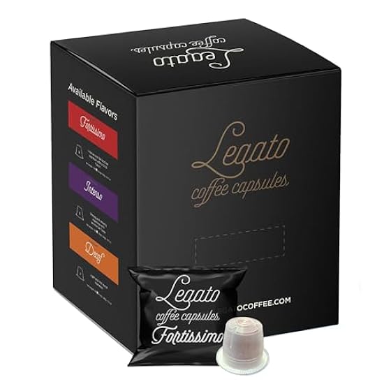 Legato Espresso Individually Packaged Capsules - 100 Co