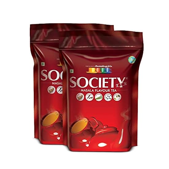 Society Tea Masala Chai | 500 g Pack | Pack of 2 | Made