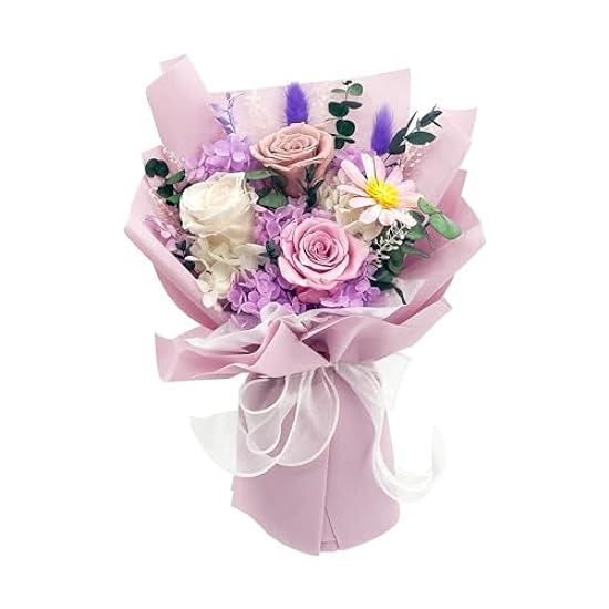 YbbYjun Preserved Flowers Bouquet, Natural Long Lasting
