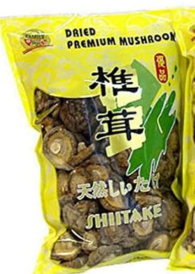 Premium Dried Shiitake Sliced Mushrooms 1 pound jumbo bag (Whole) 967166027