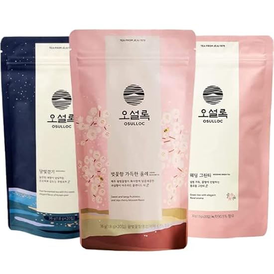 OSULLOC Cherry Blossom Tea + Moon Walk Tea + Wedding Green Tea 240054539