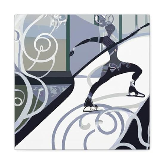 Winter Skaters Dream - Canvas 16″ x 16″ / Premium Galle