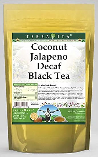 Coconut Jalapeno Decaf Black Tea (25 tea bags, ZIN: 546