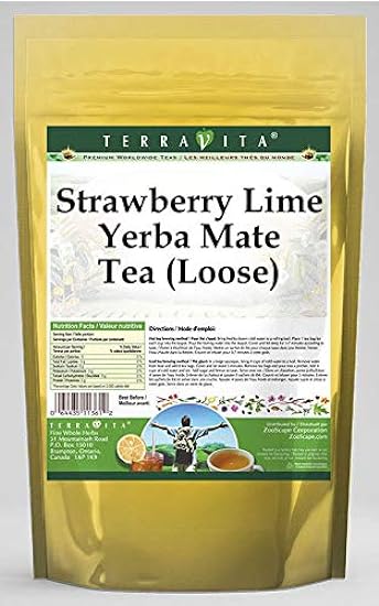 Strawberry Lime Yerba Mate Tea (Loose) (8 oz, ZIN: 5580