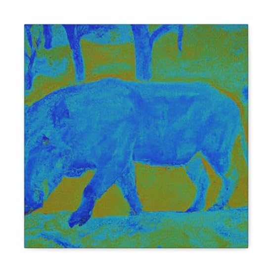 Warthog in Fauve Hues - Canvas 16″ x 16″ / 1.25