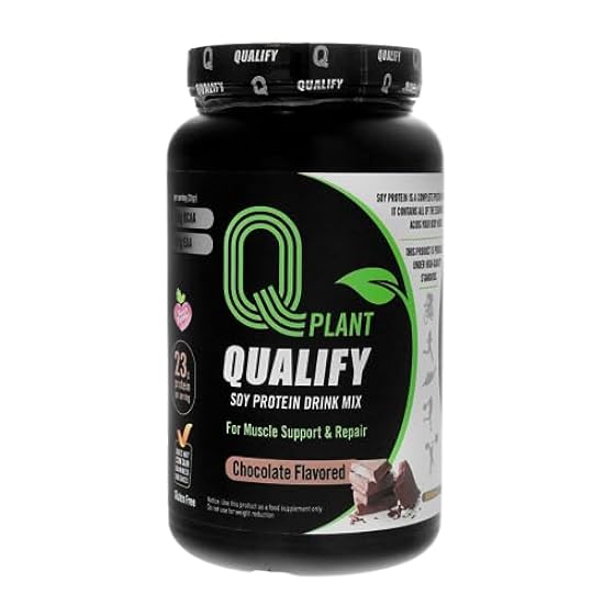 Qualify Plant Soy Protein Powder Mix, Chocolate Flavore