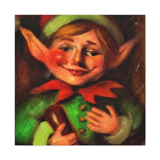 Elf in Classical Clothing - Canvas 36″ x 36″ / Premium Gallery Wraps (1.25″) 731059319