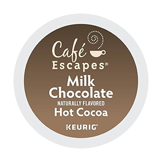Cafe Escapes Milk Chocolate Hot Cocoa 48 K-Cups for Keu
