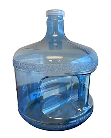 AquaNation 3 Gallon Reusable Food Grade Safe 55mm Snap On Crown Top Plastic Water Bottle Jug Gallon Container Canteen - (Made in USA) 125382169