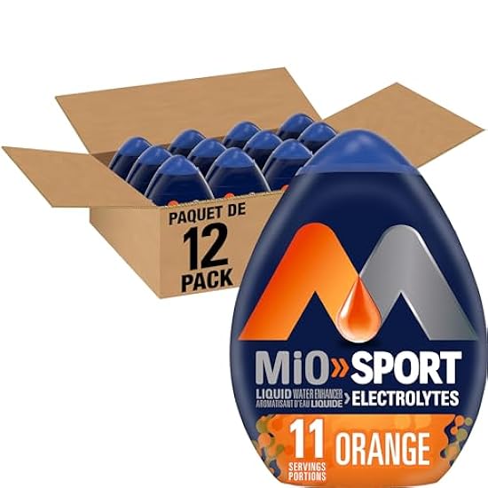 MiO Sport Liquid Water Enhancer, Orange, 48mL/1.6 fl. o