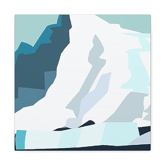 Glacial Minimalism Art - Canvas 16″ x 16″ / Premium Gal