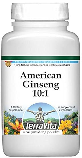 Terravita American Ginseng 10:1 Powder (4 oz, ZIN: 5202