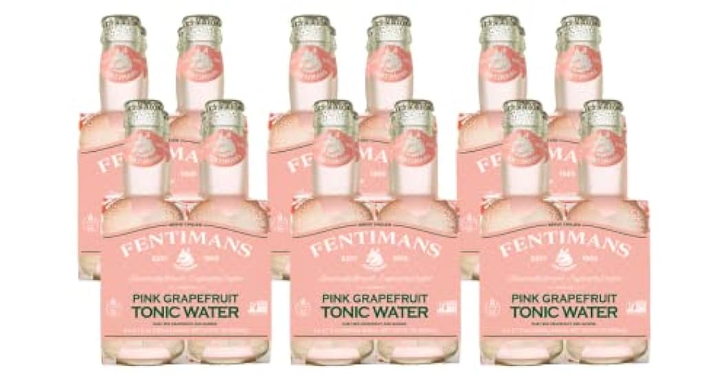 Fentimans Pink Grapefruit Tonic Water - Grapefruit Sparkling Water, All Natural, Botanically Brewed, No Artificial Flavors, Preservatives or Sweeteners - 6.7 Fl Oz, Pack of 24 38508691