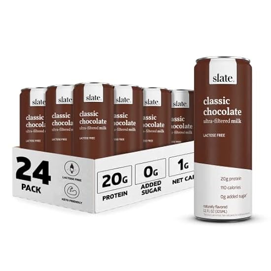 Slate Milk - High Protein Shake, Classic Chocolate, 20g
