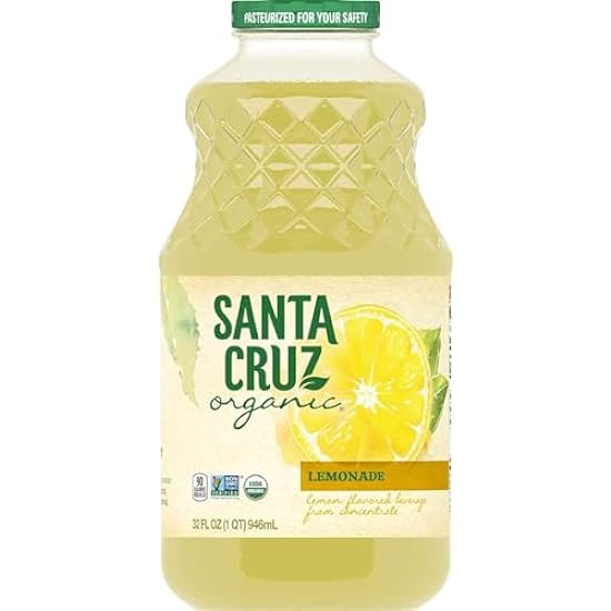 Santa Cruz Organic Original Lemonade, 32 fl oz (Pack of