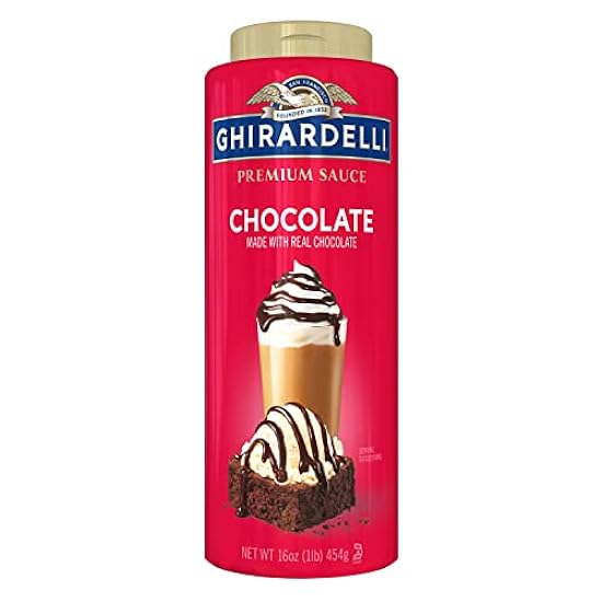 GHIRARDELLI Premium Chocolate Sauce, 16 oz Bottle (6 bo